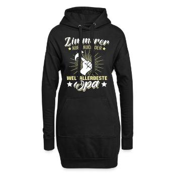 Zimmermann Opa Zimmerer Grossvater - Hoodie-Kleid - Schwarz - Vorne