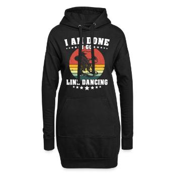 Line Dancing Line Dance - Hoodie-Kleid - Schwarz - Vorne