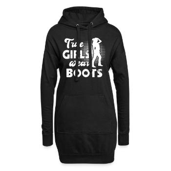 Line Dancing Line Dancer - Hoodie-Kleid - Schwarz - Vorne