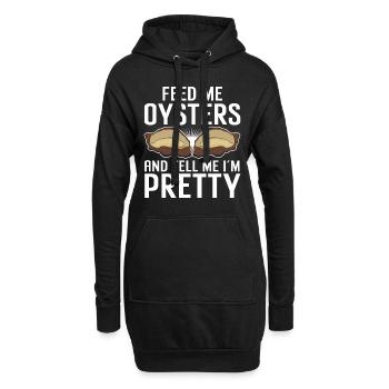 Meeresfrüchte Liebhaber Geschenk Meeresfrucht - Hoodie-Kleid - Schwarz - Vorne