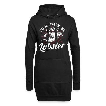 Meeresfrüchte Liebhaber Geschenk Meeresfrüchte - Hoodie-Kleid - Schwarz - Vorne