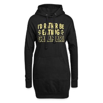 Meeresfrüchte Liebhaber Geschenk Meeresfrüchte - Hoodie-Kleid - Schwarz - Vorne