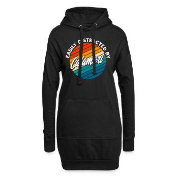 Meeresfrüchte Liebhaber Geschenk Meeresfrüchte - Hoodie-Kleid - Schwarz - Vorne