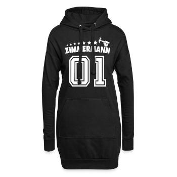 Zimmermann Zimmerer Zimmerleute - Hoodie-Kleid - Schwarz - Vorne
