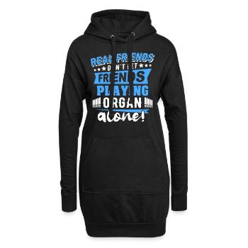 Organist Orgelspieler Orgel - Hoodie-Kleid - Schwarz - Vorne
