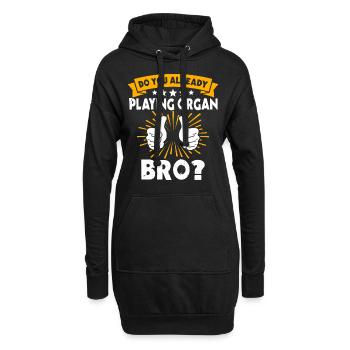 Organist Orgelspieler Orgel - Hoodie-Kleid - Schwarz - Vorne