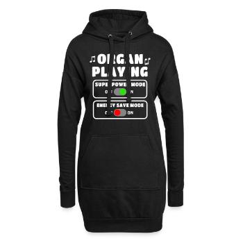 Orgelspieler Organist Orgel - Hoodie-Kleid - Schwarz - Vorne