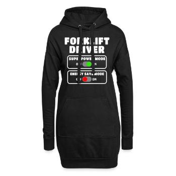 Staplerfahrer Stapler Lagerist Gabelstapler - Hoodie-Kleid - Schwarz - Vorne