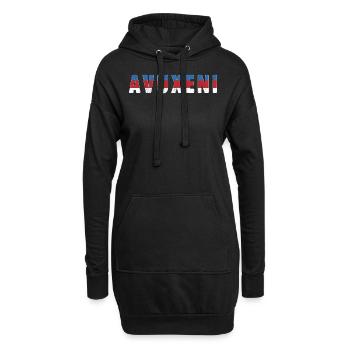 Avuxeni Good Morning Country Xitsonga - Hoodie-Kleid - Schwarz - Vorne