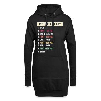 Funny High Hat Players High Hat Music Lovers - Hoodie-Kleid - Schwarz - Vorne