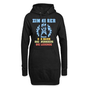 Zimmermann Zimmern Zimmerer - Hoodie-Kleid - Schwarz - Vorne
