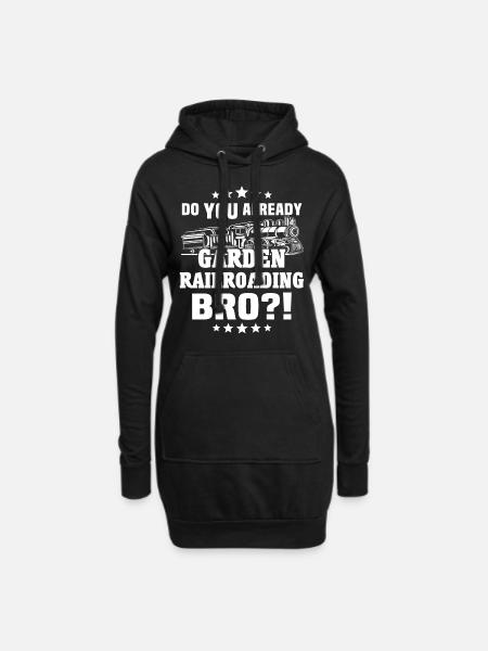 Gartenbahn Spur G Modelleisenbahn - Hoodie-Kleid - Schwarz