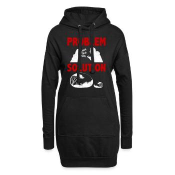 Painting Rocks Stones Artist Problem Solution - Hoodie-Kleid - Schwarz - Vorne