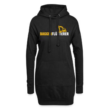 Opérateur de pelle Conducteur de pelle - Sweat-shirt à capuche long Femme - noir - Devant