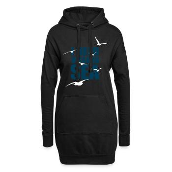 I need Vitamin Sea - Flock of Seagulls - Gift - Hoodie Dress - black - Front