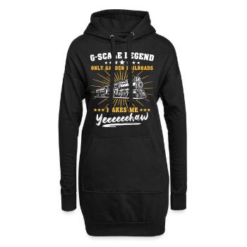 Gartenbahn Legende Garteneisenbahn Spur G - Hoodie-Kleid - Schwarz - Vorne