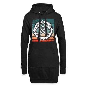 Zimmermann Sprüche Zimmerer - Hoodie-Kleid - Schwarz - Vorne