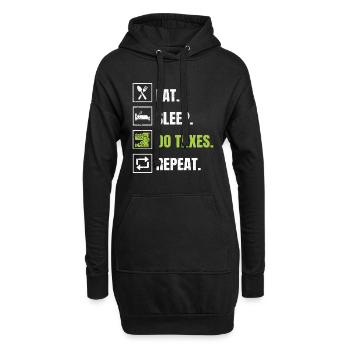 Saison des impôts Journée de l’impôt sur les dons de comptables CPA - Sweat-shirt à capuche long Femme - noir - Devant
