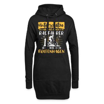 Boltenhagen Fahrradfahrer Boltenhagener - Hoodie-Kleid - Schwarz - Vorne