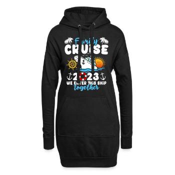Kreuzfahrt 2023 Seereise - Hoodie-Kleid - Schwarz - Vorne