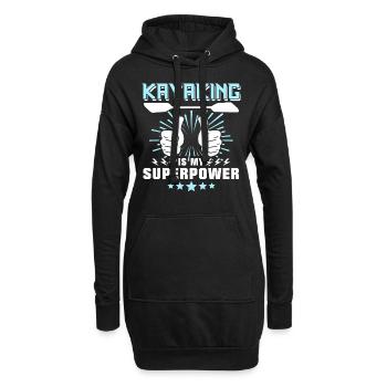 Kayakistes kayakistes - Sweat-shirt à capuche long Femme - noir - Devant