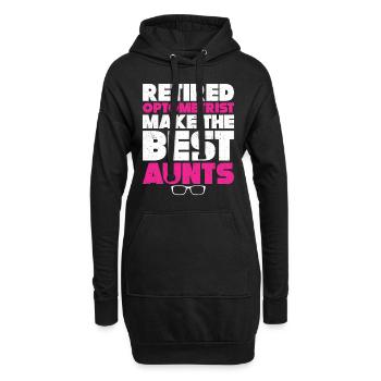 Optiker Geschenk Optometrie - Hoodie-Kleid - Schwarz - Vorne