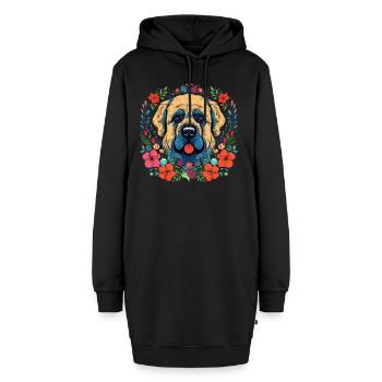 Cadeau de chien Kangal - Sweat-shirt à capuche long Femme - noir - Devant