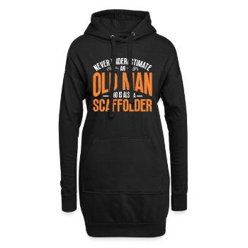Échafaudage Cadeau Artisan Travail Échafaudage - Sweat-shirt à capuche long Femme - noir - Devant
