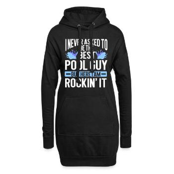 Nettoyage de piscine Travail Gardien de piscine - Sweat-shirt à capuche long Femme - noir - Devant
