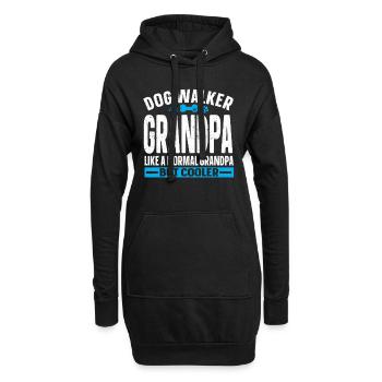 Cadeau de dog sitter, gardien de chien professionnel - Sweat-shirt à capuche long Femme - noir - Devant