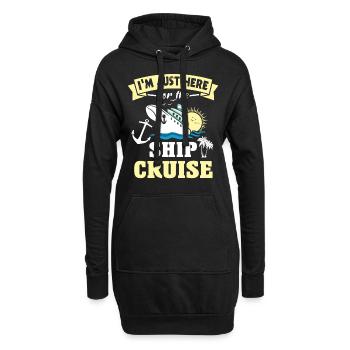 Kreuzfahrt - Hoodie-Kleid - Schwarz - Vorne