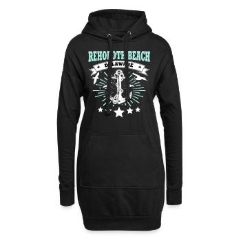 Plage de Rehoboth - Sweat-shirt à capuche long Femme - noir - Devant