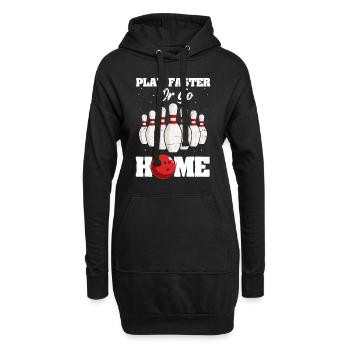 Bowling - Hoodie-Kleid - Schwarz - Vorne