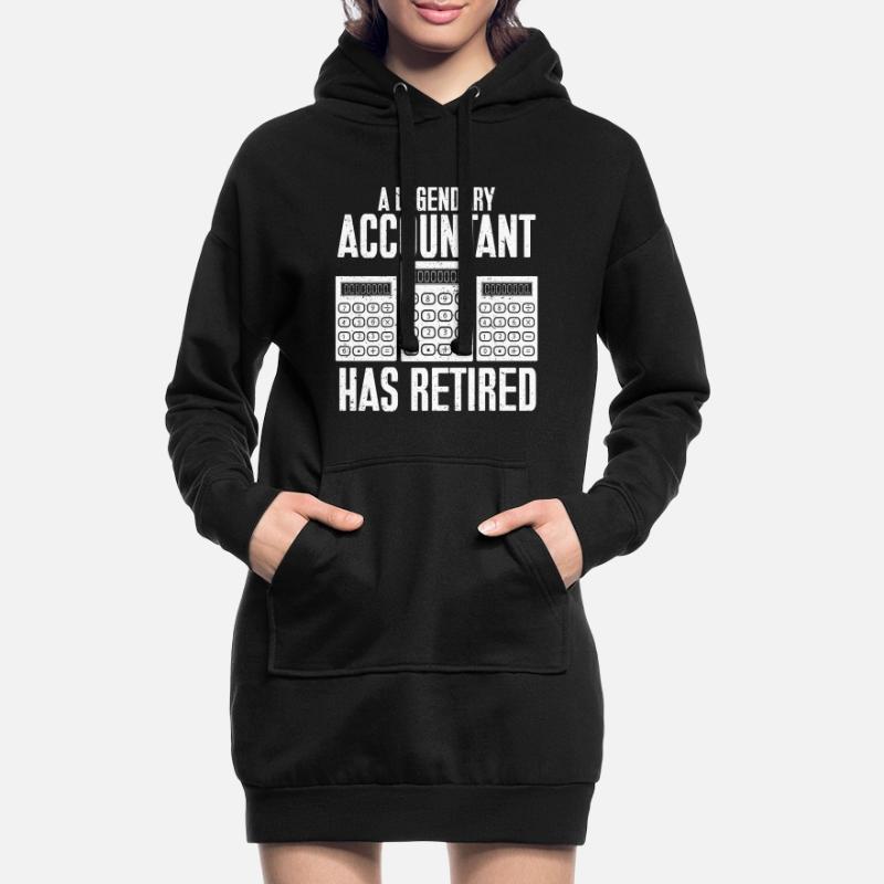 Comptable des régimes de retraite CPA Comptable comptable Sweat-shirt à capuche long Femme