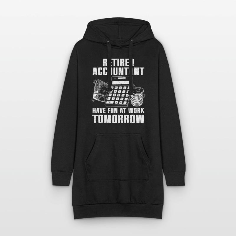 Comptable des régimes de retraite CPA Comptable comptable Sweat-shirt à capuche long Femme