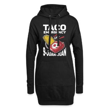 Taco Notruf 9 Juan Juan - Hoodie-Kleid - Schwarz - Vorne