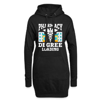 Apotheker Geschenk Apotheke - Hoodie-Kleid - Schwarz - Vorne