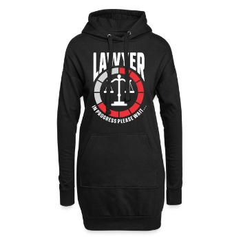 Avocat cadeau faculté de droit étudiant humour avocat - Sweat-shirt à capuche long Femme - noir - Devant