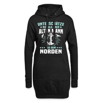Norden Mann Nordener Männer - Hoodie-Kleid - Schwarz - Vorne