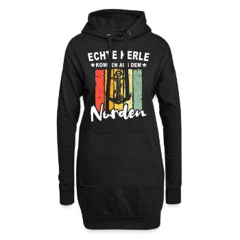 Nordener Männer - Hoodie-Kleid - Schwarz - Vorne