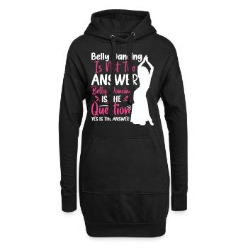 Citations de danse salsa Danseur drôle Raqs sharqi Swing - Sweat-shirt à capuche long Femme - noir - Devant