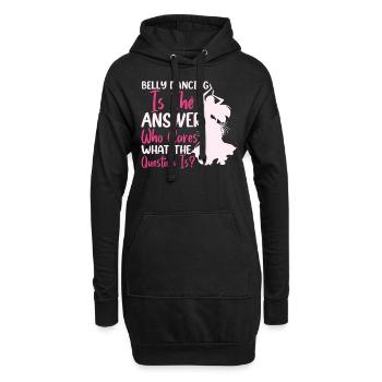 Citations de danse drôles Danseur drôle Raqs sharqi Swing - Sweat-shirt à capuche long Femme - noir - Devant