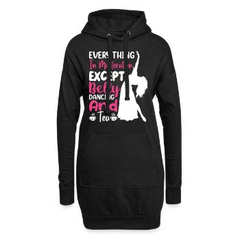 Funny Belly Dancer, Belly Dancing Quotes Dancers - Hoodie-Kleid - Schwarz - Vorne