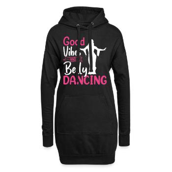 Funny Belly Dancer, Belly Dancing Quotes Dancer - Hoodie-Kleid - Schwarz - Vorne