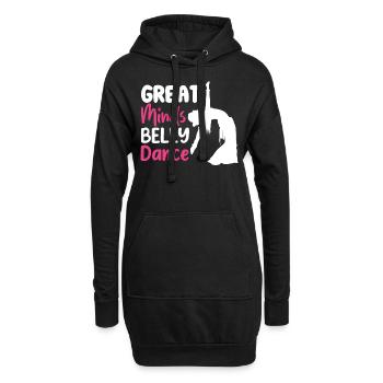 Citations de danse drôles Danseur drôle Raqs sharqi Swing - Sweat-shirt à capuche long Femme - noir - Devant