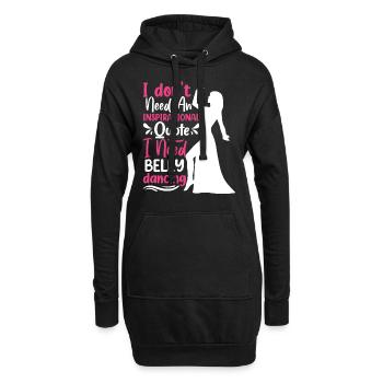 Citations de danse drôles Danseur drôle Raqs sharqi Swing - Sweat-shirt à capuche long Femme - noir - Devant