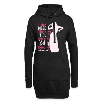 Belly Dancing Quotes Hop Dancer Funny Belly Dancer - Hoodie-Kleid - Schwarz - Vorne