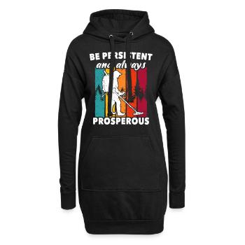 Dirt Fishing Metalldetektor - Hoodie-Kleid - Schwarz - Vorne