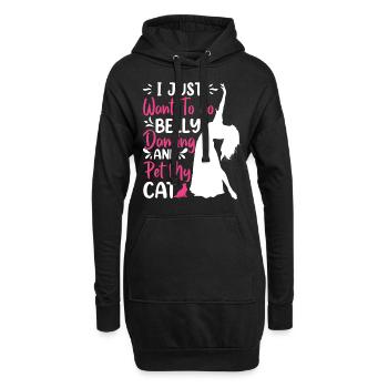 Citations de danse drôles Danseur drôle Raqs sharqi Swing - Sweat-shirt à capuche long Femme - noir - Devant