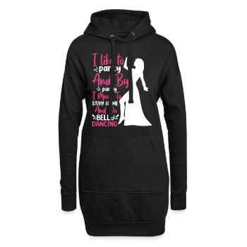 Citations de danse drôles Danseur drôle Raqs sharqi Swing - Sweat-shirt à capuche long Femme - noir - Devant